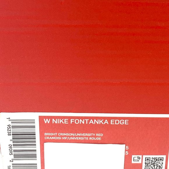 NIKE WOMEN'S Size DB3932 600 FONTANKA EDGE Bright Crimson University Red Sneaker - Picture 12 of 13